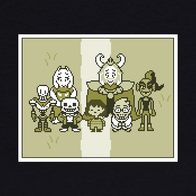 Undertale Ending Family Photo by halegrafx